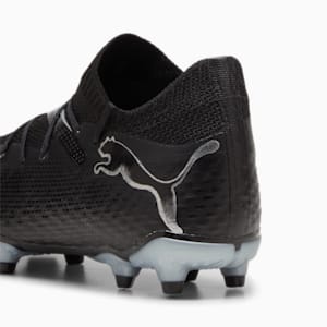 FUTURE 7 PRO Firm Ground/Artificial Ground Big Kids' Soccer Cleats, PUMA Black-PUMA Silver, extralarge