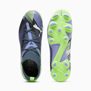Tacos de fútbol juvenil FUTURE 7 PRO FG/AG, Gray Skies-PUMA White-Fizzy Apple, extralarge