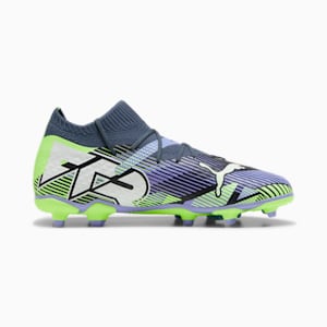 FUTURE 7 PRO Firm Ground/Artificial Ground Kids' Soccer Cleats, Gray Skies-PUMA White-Fizzy Apple, extralarge