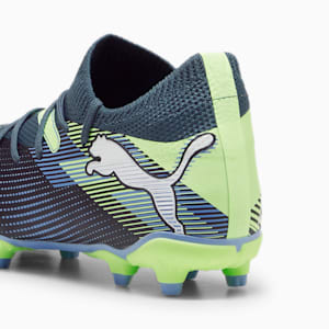 Tacos de fútbol FUTURE 7 MATCH FG/AG, Gray Skies-PUMA White-Fizzy Apple, extralarge