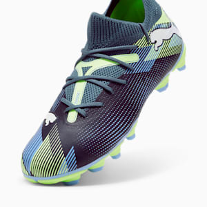 Tacos de fútbol FUTURE 7 MATCH FG/AG, Gray Skies-PUMA White-Fizzy Apple, extralarge