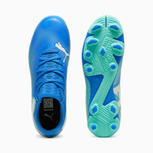 FUTURE 7 PLAY FG/AG Youth Football Boots, Hyperlink Blue-Mint-PUMA White, extralarge-IND