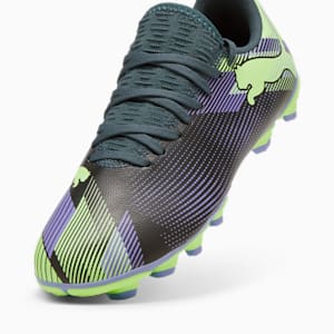 FUTURE 7 PLAY FG/AG Youth Football Boots, Gray Skies-Elektro Purple-Fizzy Apple-PUMA White, extralarge-IND