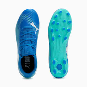 キッズ フューチャー 7 プレイ HG + ミッド サッカースパイク 20-24.5cm, Hyperlink Blue-Mint-PUMA White, extralarge-JPN