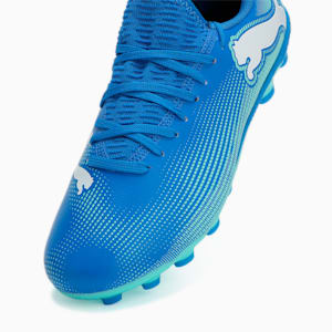 キッズ フューチャー 7 プレイ HG + ミッド サッカースパイク 20-24.5cm, Hyperlink Blue-Mint-PUMA White, extralarge-JPN