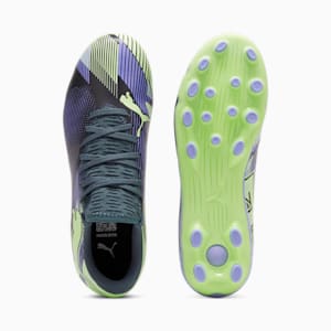 キッズ フューチャー 7 プレイ HG + ミッド サッカースパイク 20-24.5cm, Gray Skies-Elektro Purple-Fizzy Apple-PUMA White, extralarge-JPN
