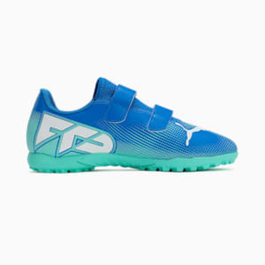 キッズ フューチャー 7 プレイ TT V サッカー トレーニングシューズ 17-24.5cm, Hyperlink Blue-Mint-PUMA White, extralarge-JPN