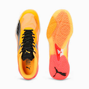 Accelerate NITRO™ SQD Indoor Court Shoes, Sun Stream-Sunset Glow-PUMA Black, extralarge-IND