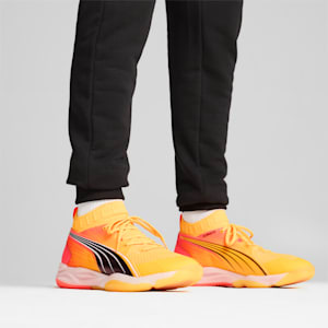 Eliminate NITRO™ SQD Court Shoes, Sun Stream-Sunset Glow-PUMA Black, extralarge