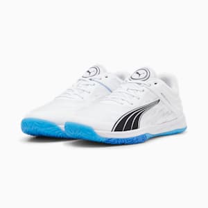 Accelerate Turbo Men's Indoor Shoes, PUMA White-Bluemazing, extralarge