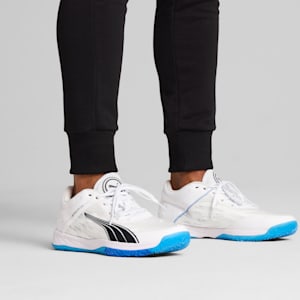 Accelerate Turbo Men's Indoor Shoes, PUMA White-Bluemazing, extralarge
