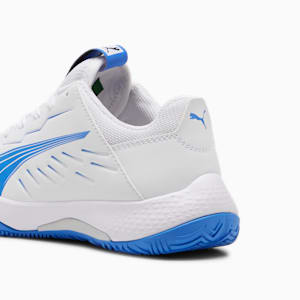 Accelerate Kids' Court Shoes, PUMA White-Bluemazing, extralarge