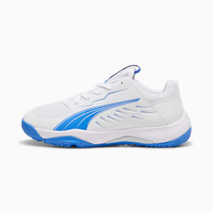 Accelerate Kids' Court Shoes, PUMA White-Bluemazing, extralarge