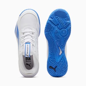 Accelerate Kids' Court Shoes, PUMA White-Bluemazing, extralarge