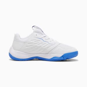 Accelerate Kids' Court Shoes, PUMA White-Bluemazing, extralarge