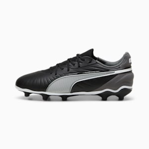 KING MATCH FG/AG Football Boots Youth, PUMA Black-PUMA White-Cool Dark Gray, extralarge-GBR