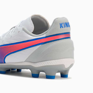 キッズ キング マッチ HG+ミッド サッカースパイク 20-24.5cm, PUMA White-Bluemazing-Flat Light Gray, extralarge-JPN