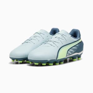 キッズ キング マッチ HG+ミッド サッカースパイク 20-24.5cm, Frosted Dew-Fizzy Apple-Gray Skies, extralarge-JPN
