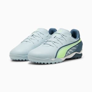 キッズ キング マッチ TT+ミッド サッカー トレーニングシューズ 20-24.5cm, Frosted Dew-Fizzy Apple-Gray Skies, extralarge-JPN