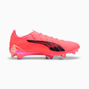 ULTRA 5 ULTIMATE TRICKS Firm Ground Men's Soccer Cleats, Sunset Glow-Sun Stream-PUMA Black, extralarge