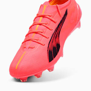 ULTRA 5 ULTIMATE TRICKS Firm Ground Men's Soccer Cleats, Sunset Glow-Sun Stream-PUMA Black, extralarge