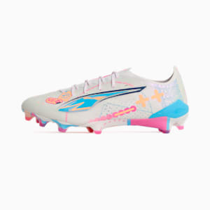 メンズ ウルトラ 5 アルティメット VOL UP FG サッカースパイク, PUMA White-Luminous Blue-Poison Pink-Fizzy Melon, extralarge-JPN