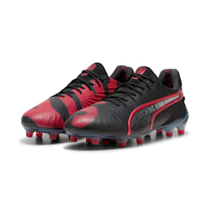 メンズ キング アルティメット LAUNCH EDITION FG/AG サッカースパイク, PUMA Black-Rosso Corsa, extralarge-JPN