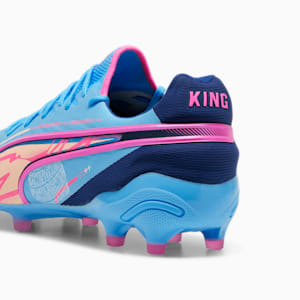 Botines de fútbol para hombre suelo firme/suelo artificial KING ULTIMATE VOLUME UP, Luminous Blue-Poison Pink-Blazing Blue, extralarge