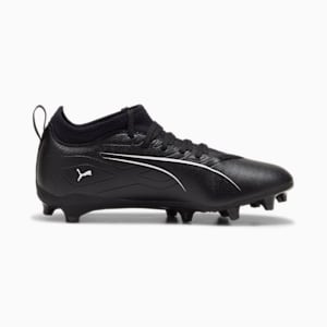 ULTRA 5 MATCH Firm Ground/Artificial Ground Big Kids' Soccer Cleats, PUMA Black-PUMA White, extralarge