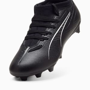 ULTRA 5 MATCH Firm Ground/Artificial Ground Big Kids' Soccer Cleats, PUMA Black-PUMA White, extralarge