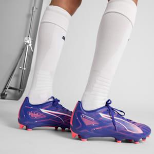 ULTRA 5 PLAY Firm Ground/Artificial Ground Women's Soccer Cleats, Lapis Lazuli-PUMA White-Sunset Glow, extralarge