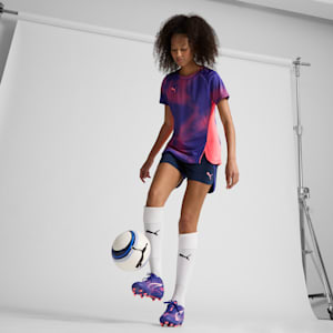 ULTRA 5 PLAY Firm Ground/Artificial Ground Women's Soccer Cleats, Lapis Lazuli-PUMA White-Sunset Glow, extralarge