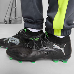 Tacos de fÃºtbol para suelo firme  FUTURE 8 ULTIMATE, PUMA Black-Cool Light Gray-Fluo Green, extralarge