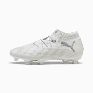 Tacos de fútbol FUTURE 8 ULTIMATE FG, PUMA White-Matte Silver, extralarge