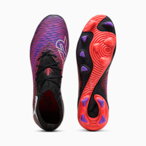 Botines de fútbol para suelo firme/artificial para hombre FUTURE 8 PRO, PUMA Black-PUMA White-Glowing Red, extralarge