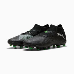 Botines de fútbol para suelo firme/artificial para hombre FUTURE 8 PRO, PUMA Black-Cool Light Gray-Fluo Green, extralarge