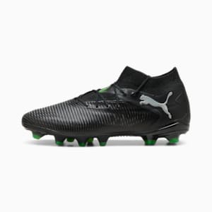 Botines de fútbol para suelo firme/artificial para hombre FUTURE 8 PRO, PUMA Black-Cool Light Gray-Fluo Green, extralarge
