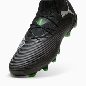 Botines de fútbol para suelo firme/artificial para hombre FUTURE 8 PRO, PUMA Black-Cool Light Gray-Fluo Green, extralarge