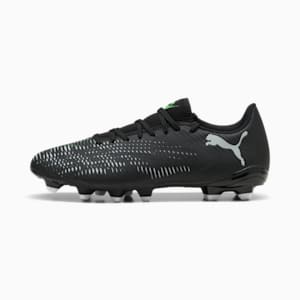 Tacos de fútbol FUTURE 8 PLAY FG/AG, PUMA Black-Cool Light Gray-Fluo Green, extralarge