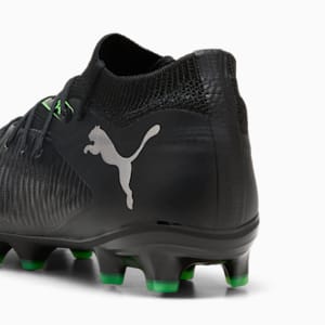 Botines de fútbol para suelo firme/artificial para niños grandes FUTURE 8 PRO, PUMA Black-Cool Light Gray-Fluo Green, extralarge
