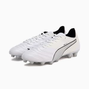 メンズ キング ミライ アルティメット II HG サッカースパイク, PUMA White-PUMA Silver-PUMA Black, extralarge-JPN