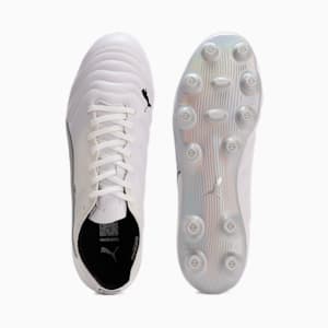 メンズ キング ミライ アルティメット II HG サッカースパイク, PUMA White-PUMA Silver-PUMA Black, extralarge-JPN