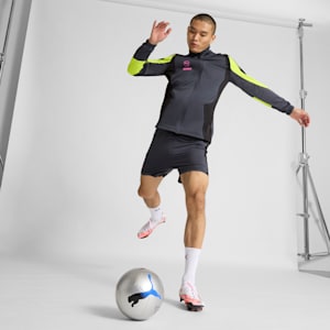 ULTRA 5 CARBON Firm Ground Men's Soccer Cleats, PUMA White-PUMA Black-Glowing Red, extralarge