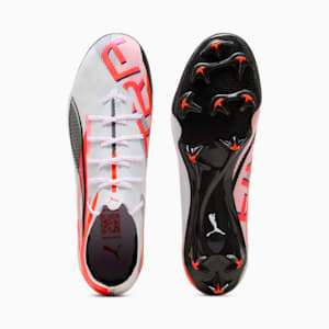 メンズ ウルトラ 5 カーボン FG サッカー スパイク, PUMA White-PUMA Black-Glowing Red, extralarge-JPN