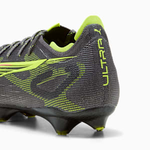 Botines de fútbol de suelo firme para hombre ULTRA 5 CARBON, Matte Aged Silver-Yellow Alert-Sun Struck, extralarge