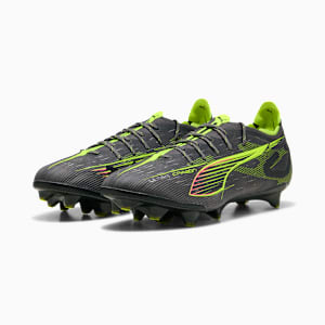 Botines de fútbol de suelo firme para hombre ULTRA 5 CARBON, Matte Aged Silver-Yellow Alert-Sun Struck, extralarge