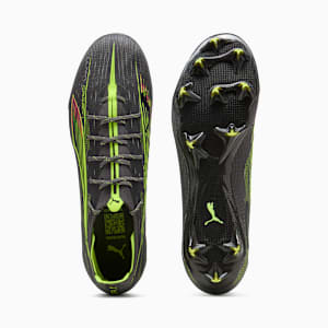 Botines de fútbol de suelo firme para hombre ULTRA 5 CARBON, Matte Aged Silver-Yellow Alert-Sun Struck, extralarge