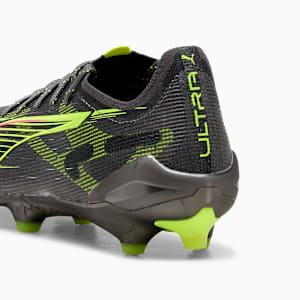 Tacos de fútbol para suelo firme ULTRA 5 ULTIMATE TRICKS, Matte Aged Silver-Yellow Alert-Sun Struck, extralarge