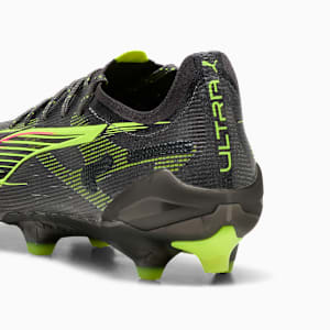 Tacos de fútbol para mujer ULTRA 5 ULTIMATE BRILLIANCE suelo firme, Matte Aged Silver-Yellow Alert-Sun Struck, extralarge