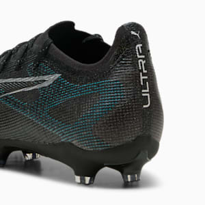 Botines de fútbol para suelo firme/artificial para hombre FUTURE 5 PRO, PUMA Black-PUMA Silver-Bright Aqua, extralarge
